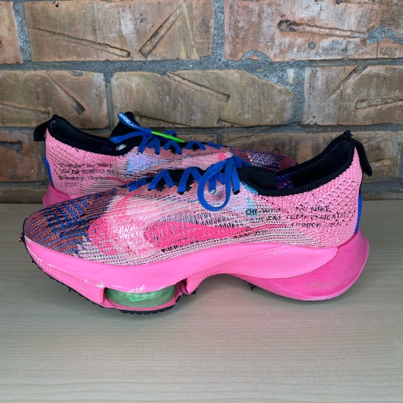 Nike x OFF-WHITE Air Zoom Tempo Next CV0697-400 Blue Pink Size 8.5 - Picture 4 of 12